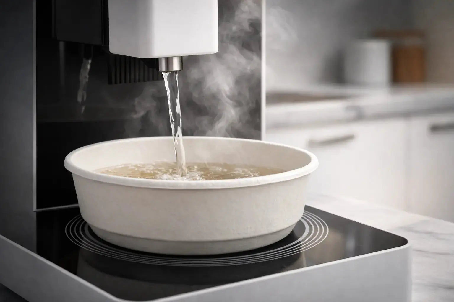 Labor-saving automatic ramen cooker for restaurant and convenience store efficiency