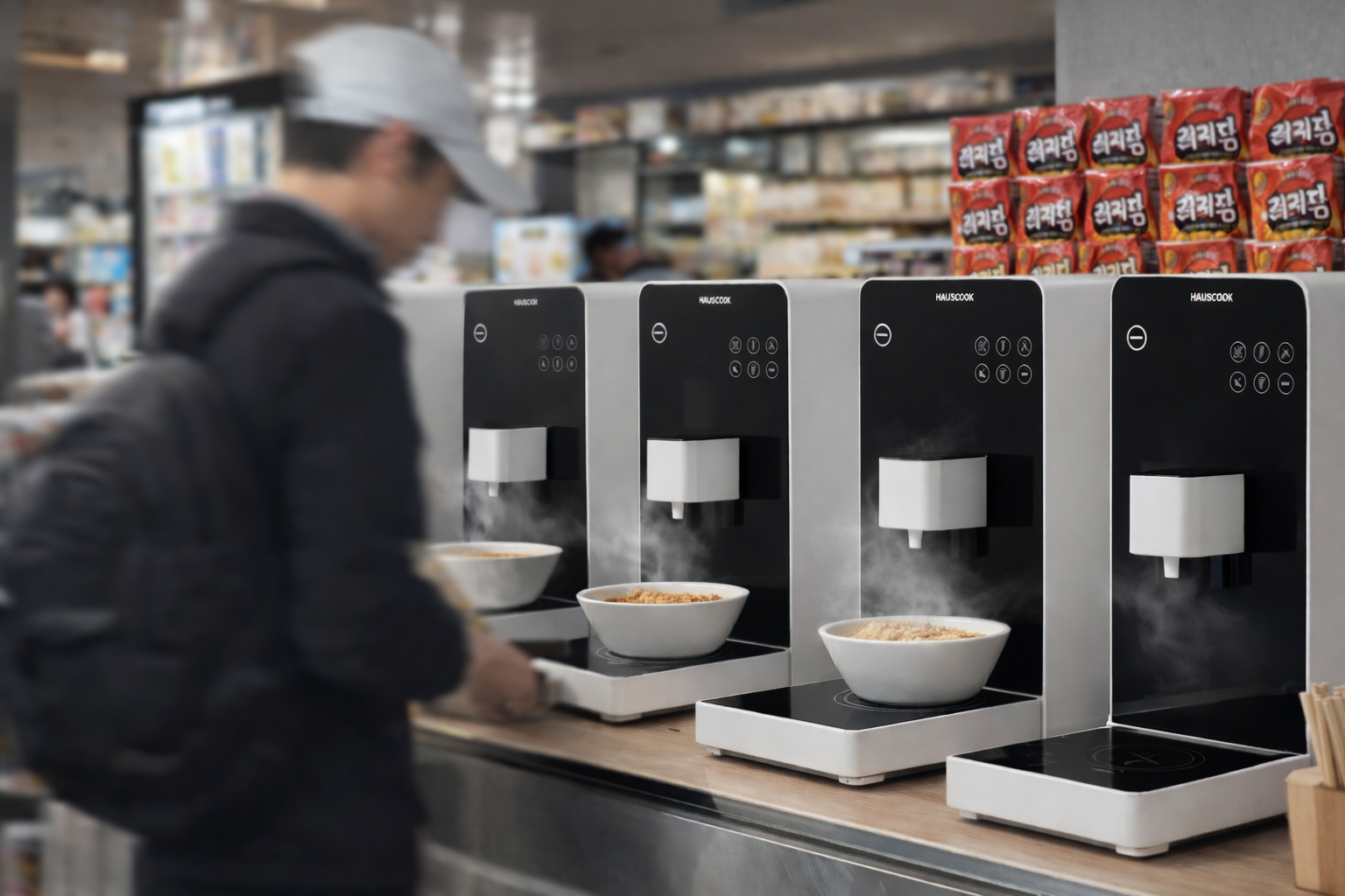 hang gang ramen. korean ramen cooker